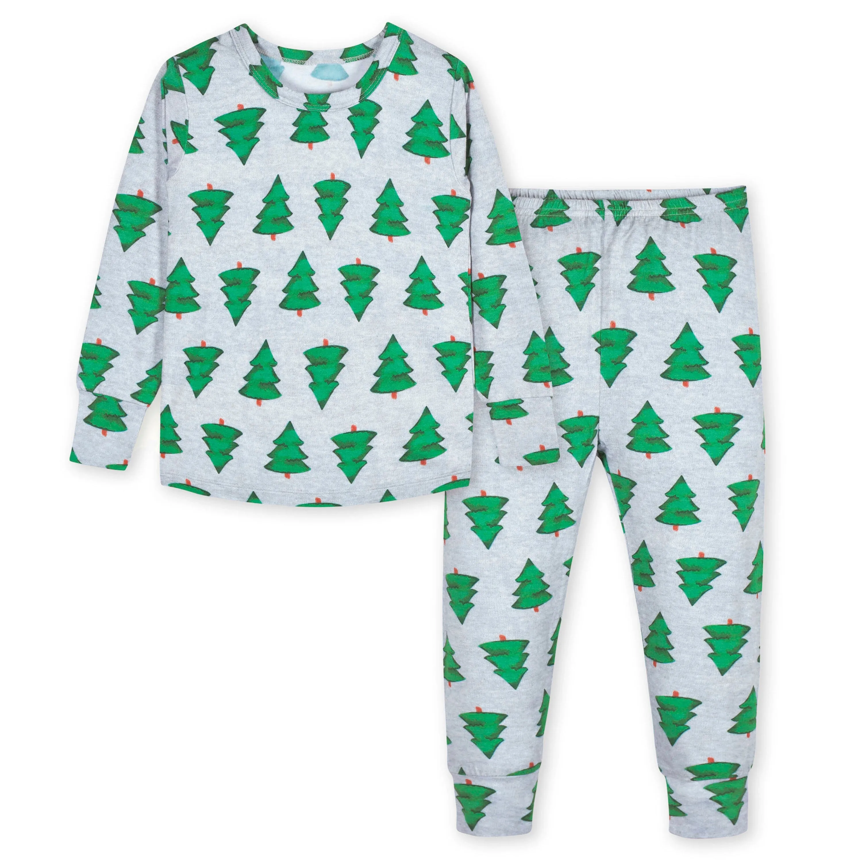 2-Piece Infant & Toddler Spruce Buttery Soft Viscose Made from Eucalyptus Snug Fit Holiday Pajamas Gerber Childrenswea