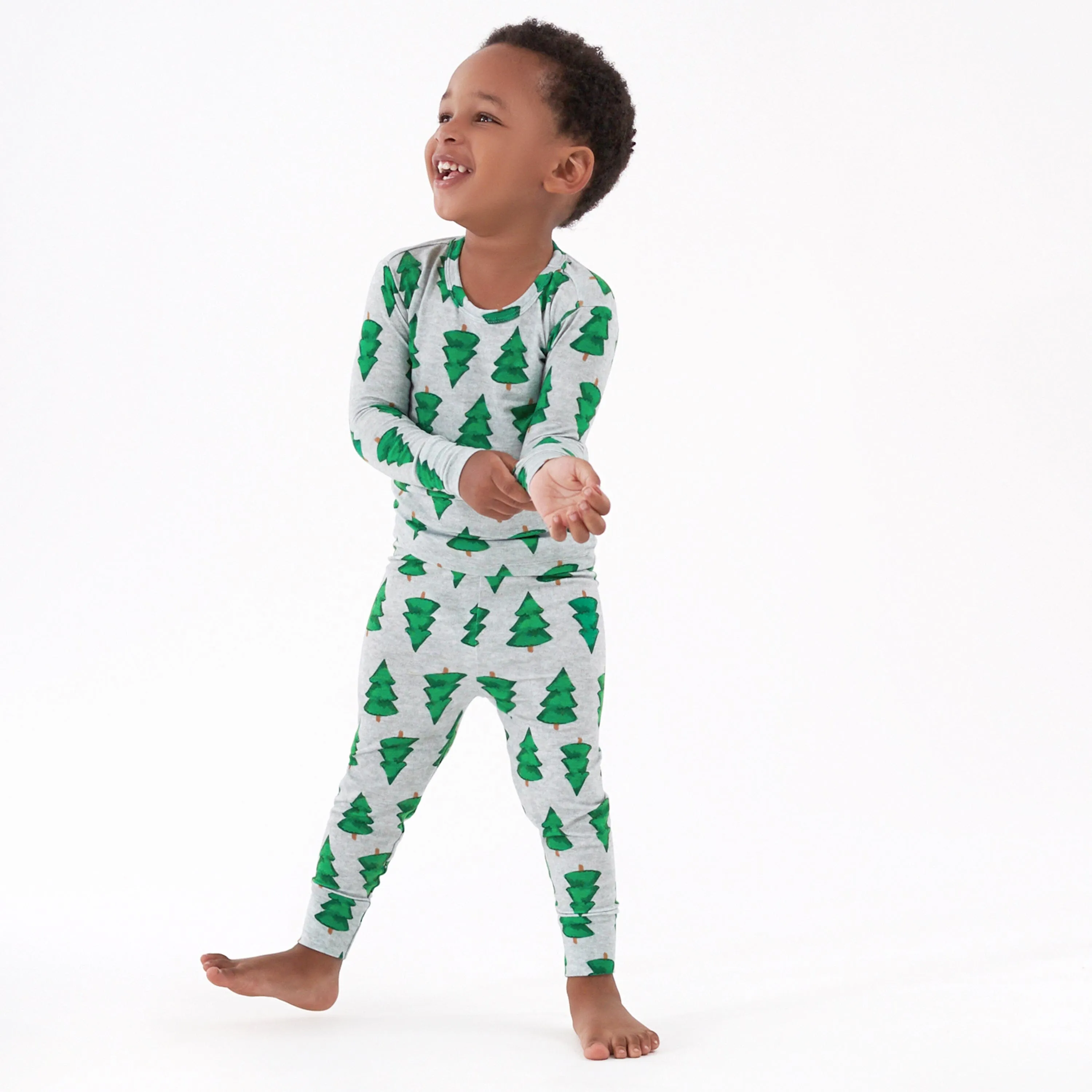 2-Piece Infant & Toddler Spruce Buttery Soft Viscose Made from Eucalyptus Snug Fit Holiday Pajamas Gerber Childrenswea