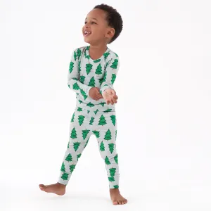 2-Piece Infant & Toddler Spruce Buttery Soft Viscose Made from Eucalyptus Snug Fit Holiday Pajamas Gerber Childrenswea