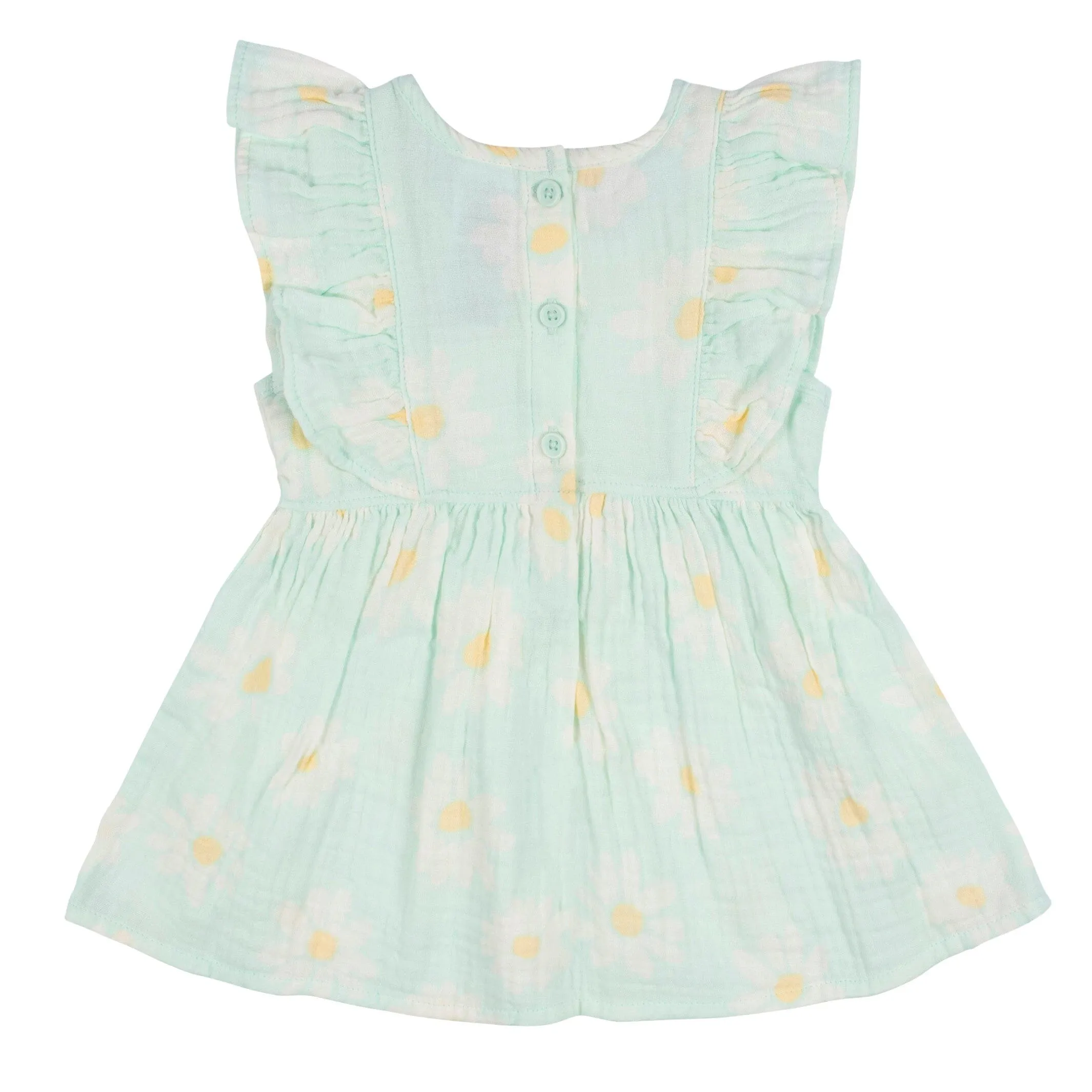 2-Piece Toddler Girls Daisies Gauze Dress & Diaper Cover Set Gerber Childrenswea
