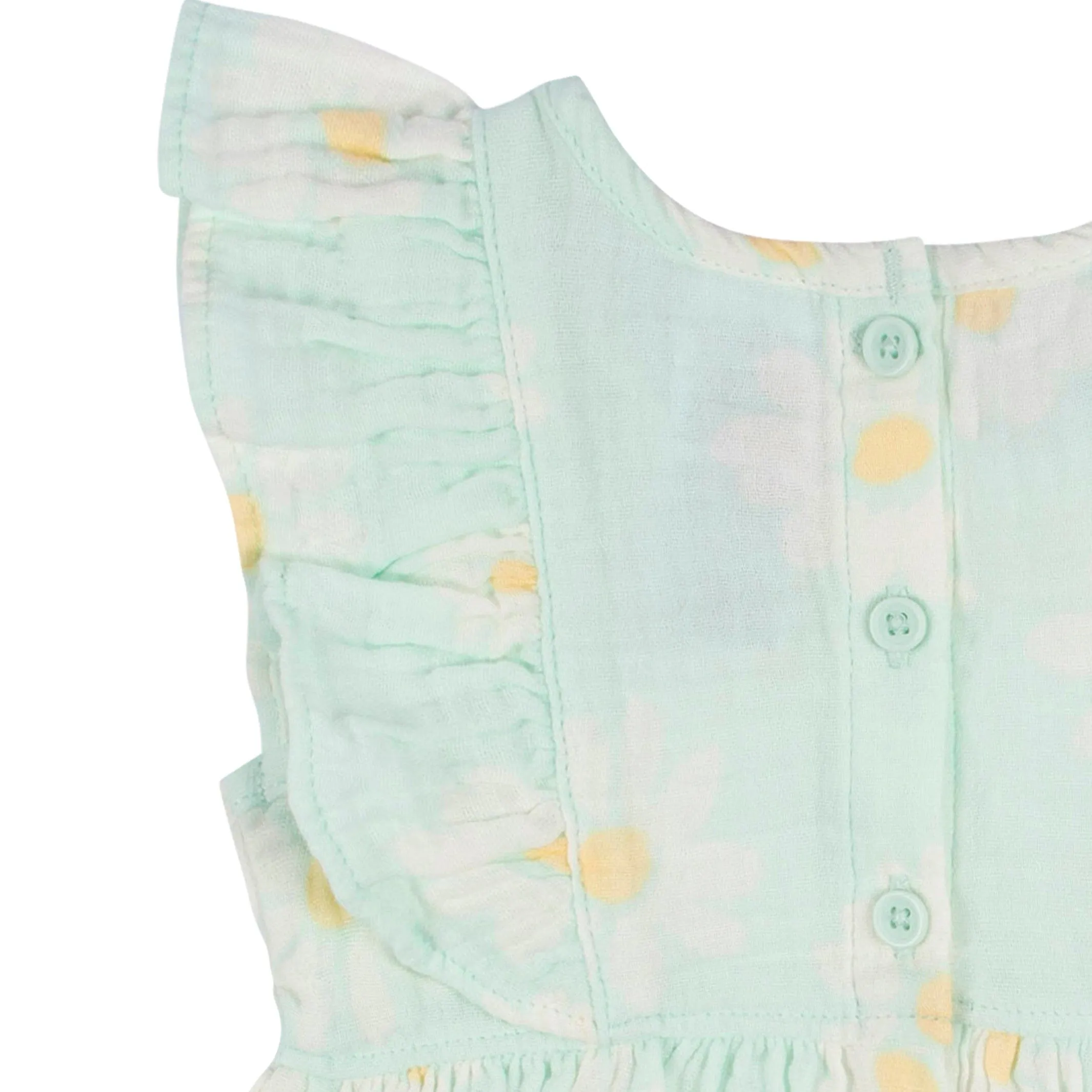 2-Piece Toddler Girls Daisies Gauze Dress & Diaper Cover Set Gerber Childrenswea