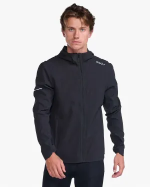 2XU Aero Men's Cycling Jacket (Black/Silver Reflective)