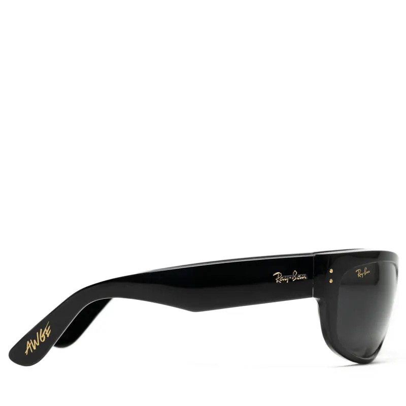 A$AP Rocky x Ray-Ban Mega Balorama - Polished Black/Dark Grey