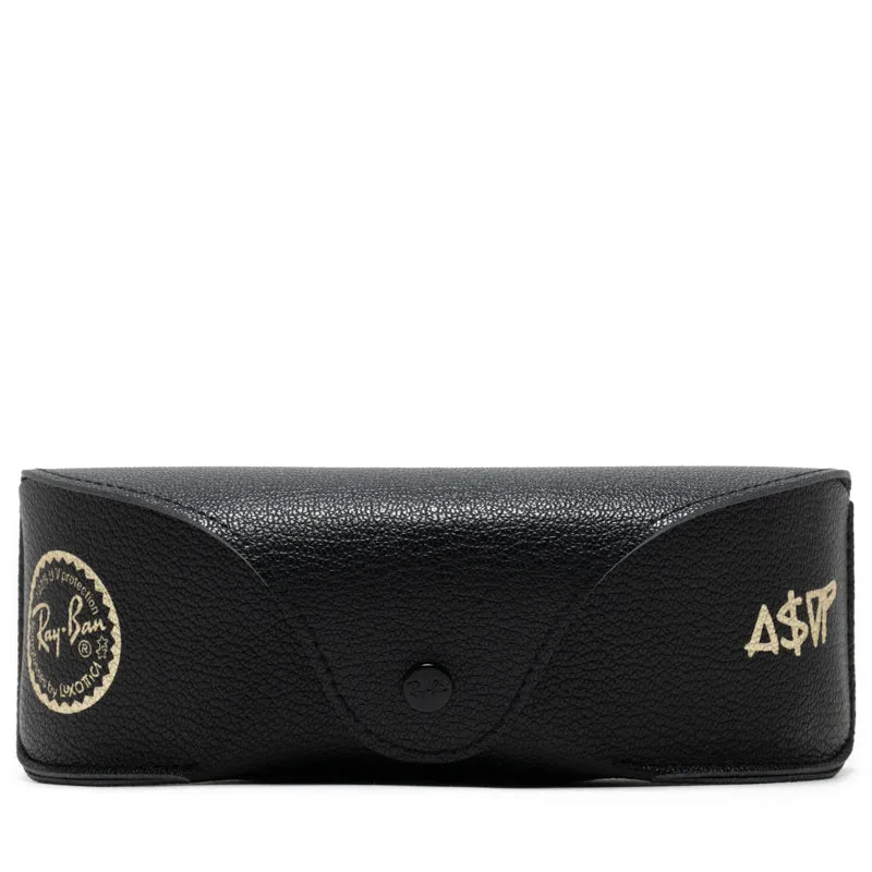 A$AP Rocky x Ray-Ban Mega Balorama - Polished Black/Dark Grey