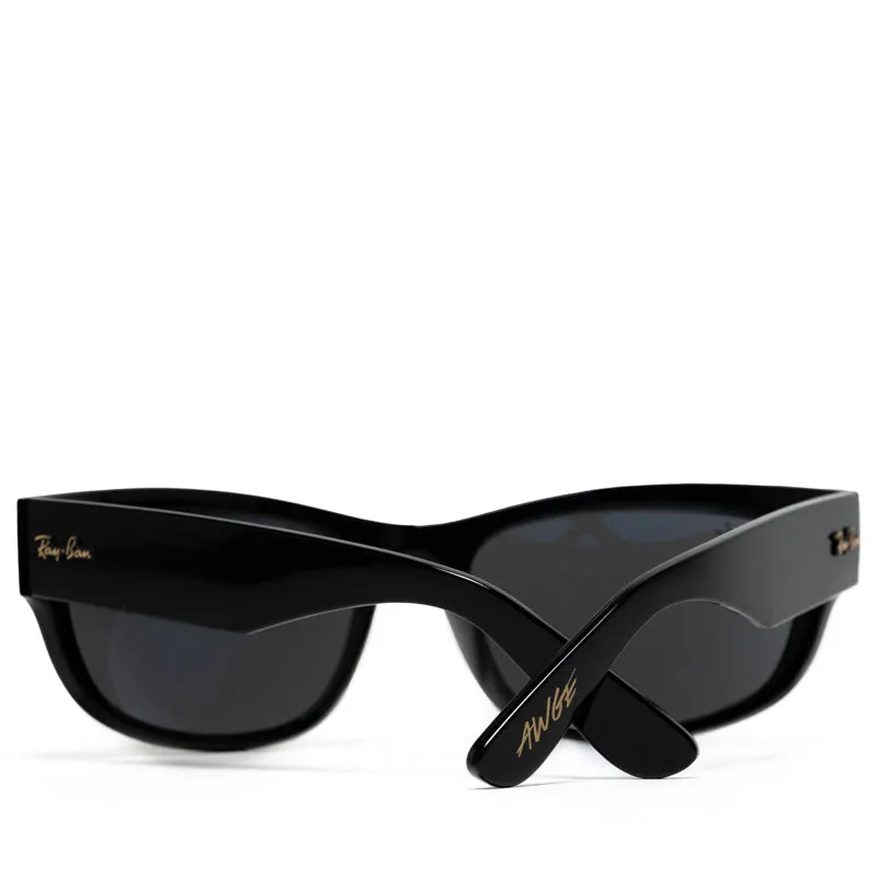 A$AP Rocky x Ray-Ban Mega Balorama - Polished Black/Dark Grey