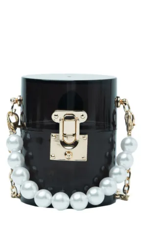 Acrylic pearl jelly bag. Gloria Lanvin