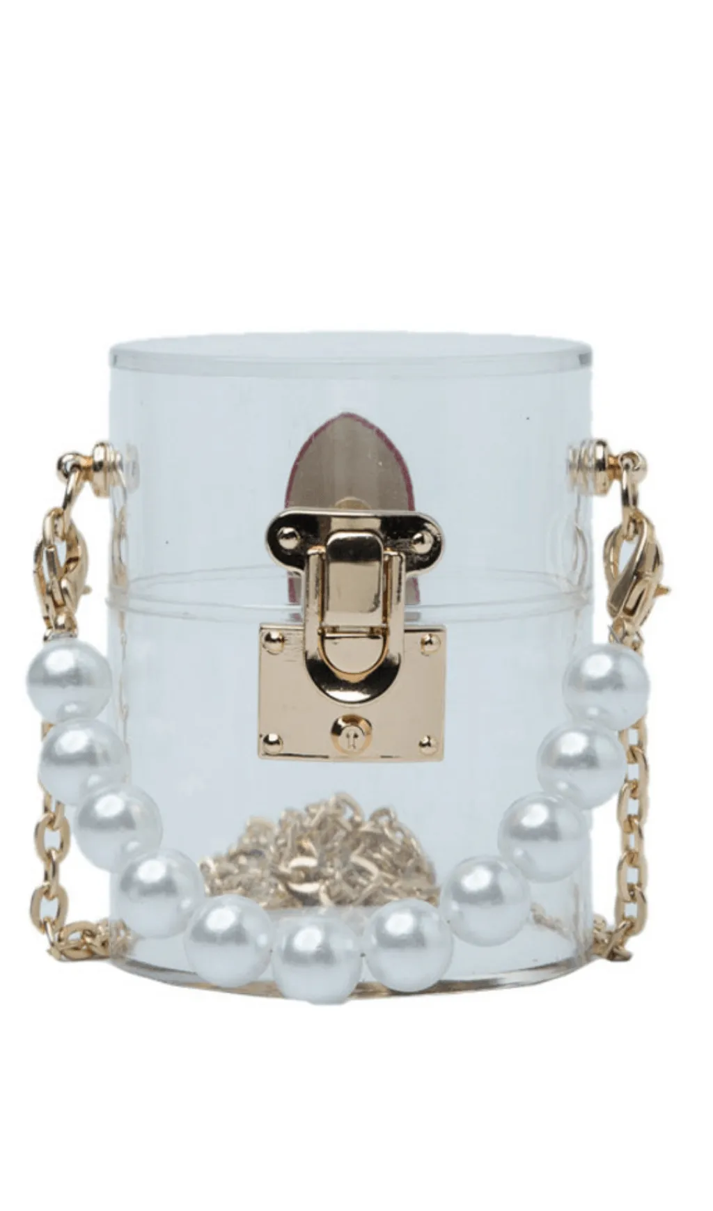 Acrylic pearl jelly bag. Gloria Lanvin
