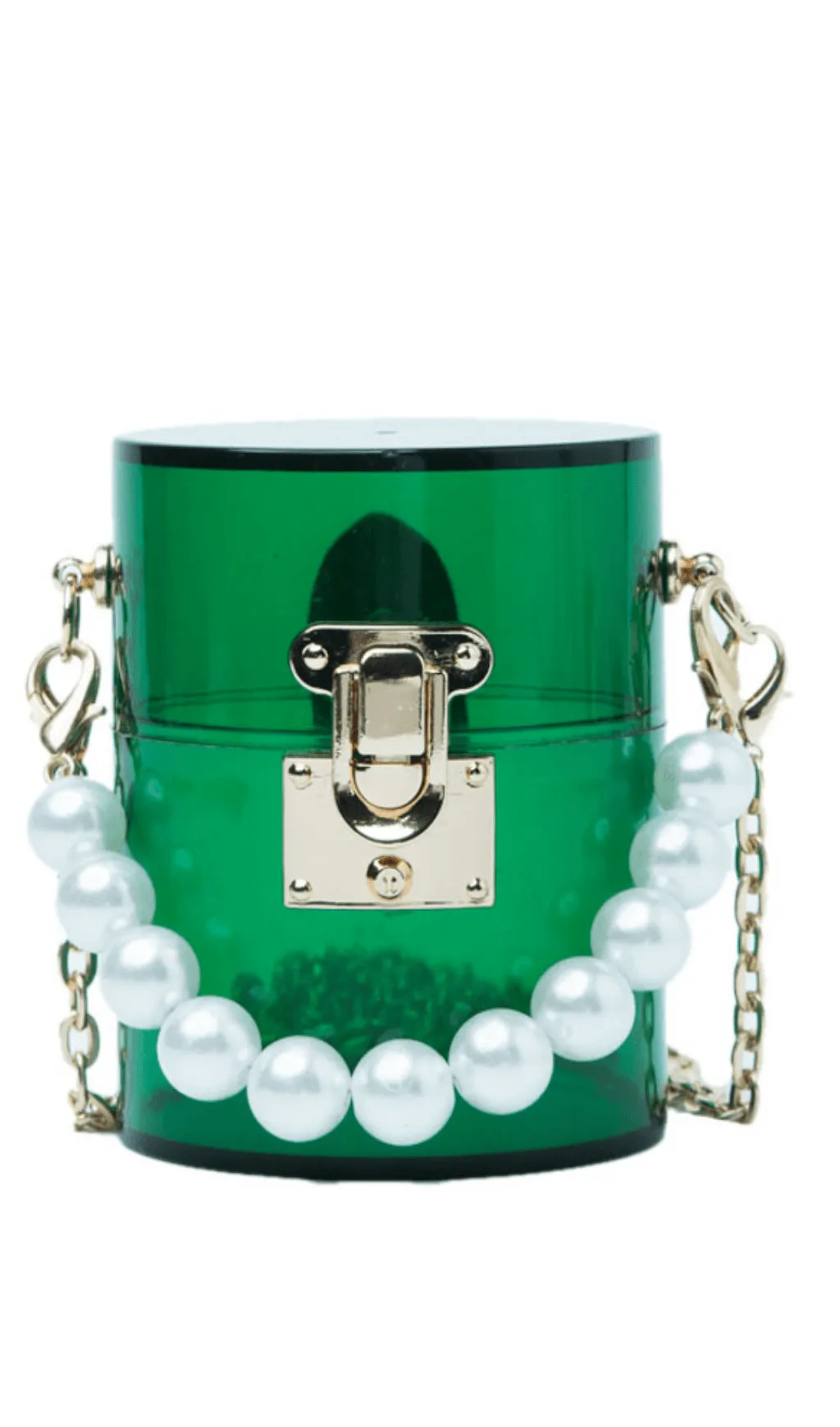 Acrylic pearl jelly bag. Gloria Lanvin