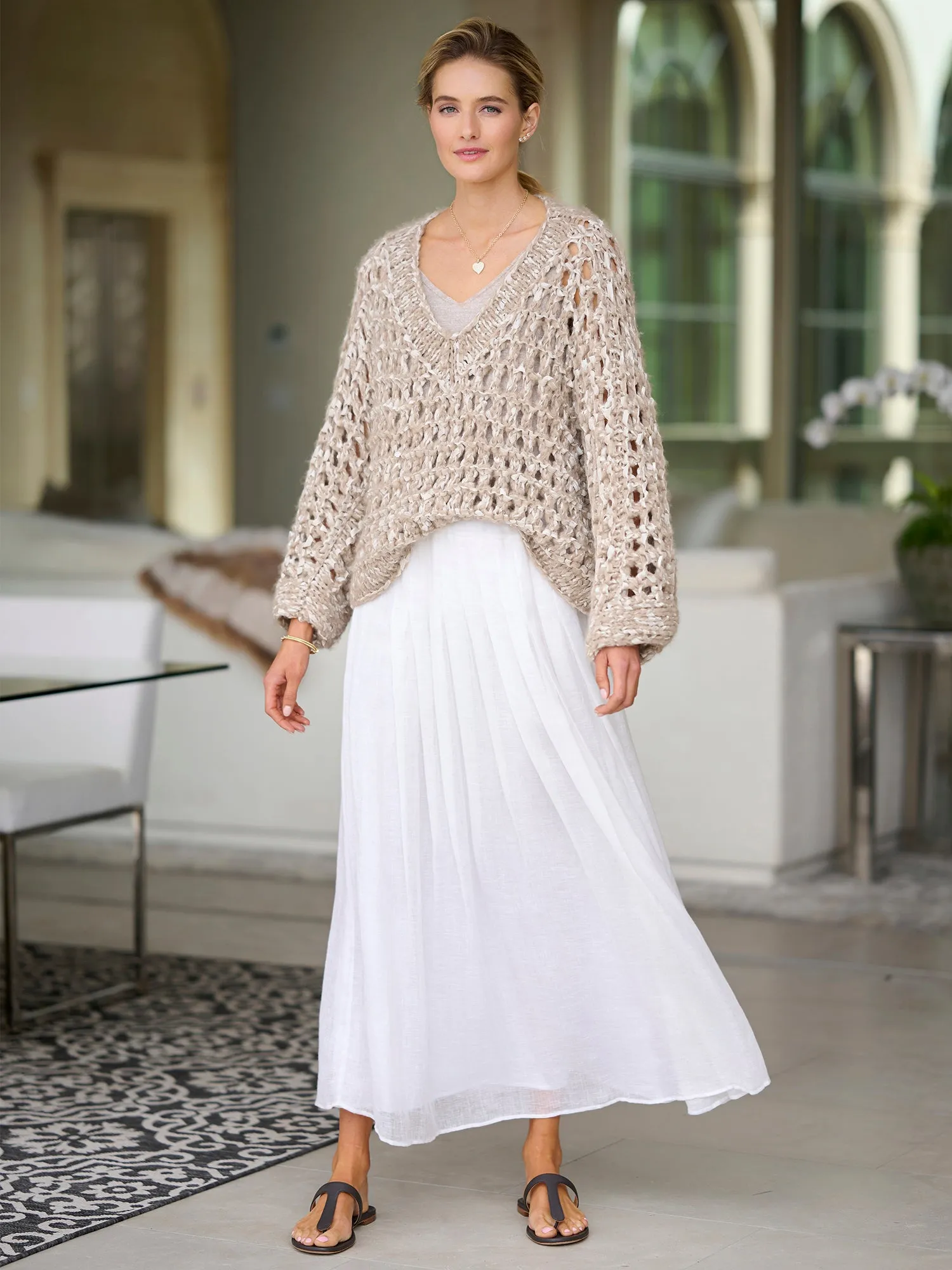 Adela Handknit  Cashmere Sweater