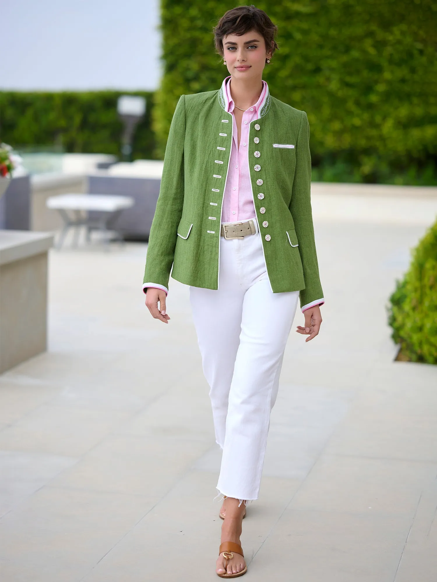 Adeline Check  Linen Shirt