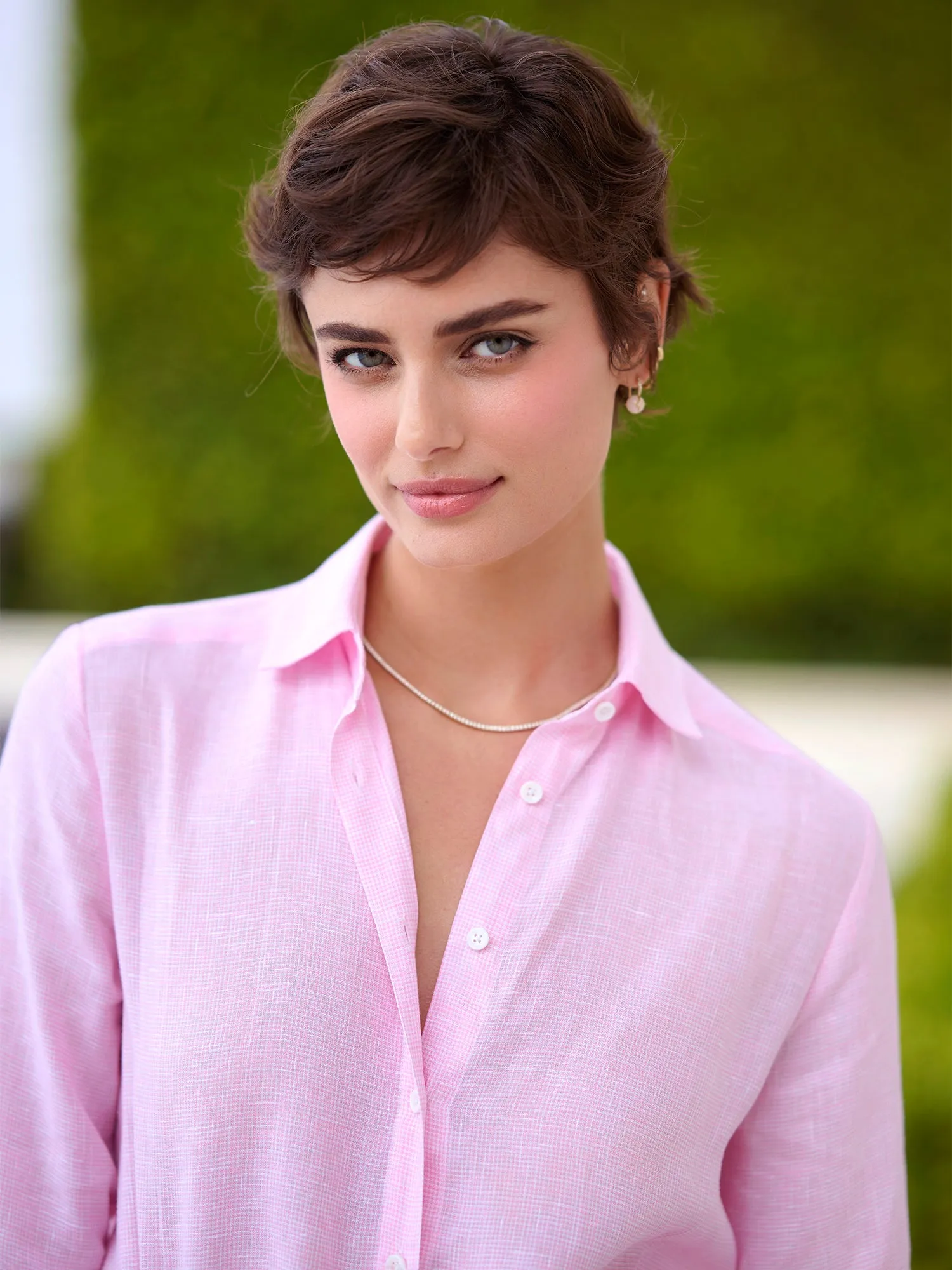 Adeline Check  Linen Shirt