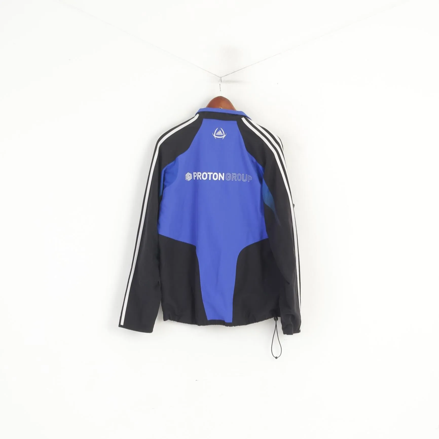 Adidas IFK Värnamo Men 38/40 M Jacket Blue Vintage Football Full Zipper Track Top