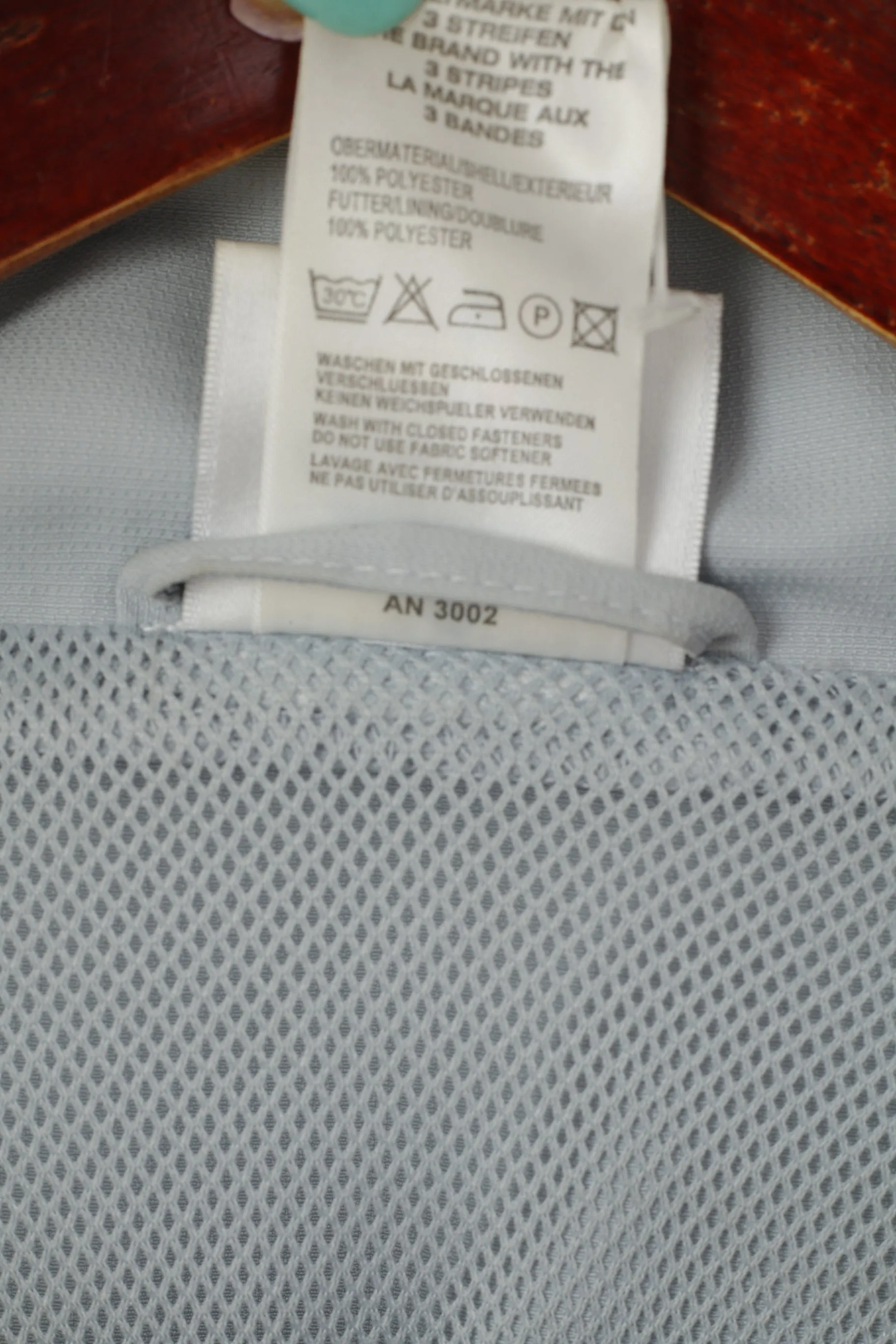 Adidas Men 42/44 L Jacket Grey Pullover Zip Neck Activewear Sport Top