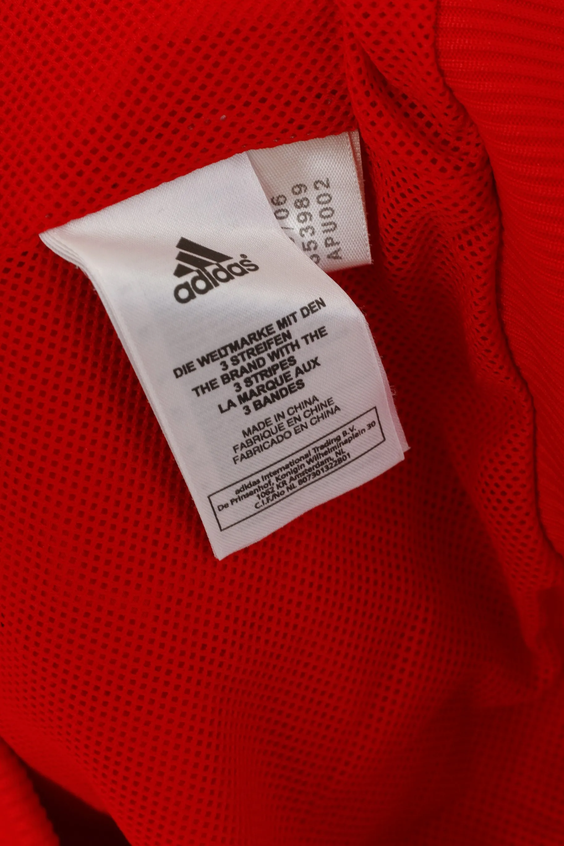 Adidas Men XL Jacket Red Clima 365 Bomber Sportwear Full Zipper Sport Top