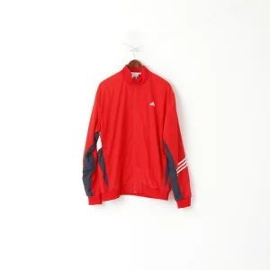 Adidas Men XL Jacket Red Clima 365 Bomber Sportwear Full Zipper Sport Top