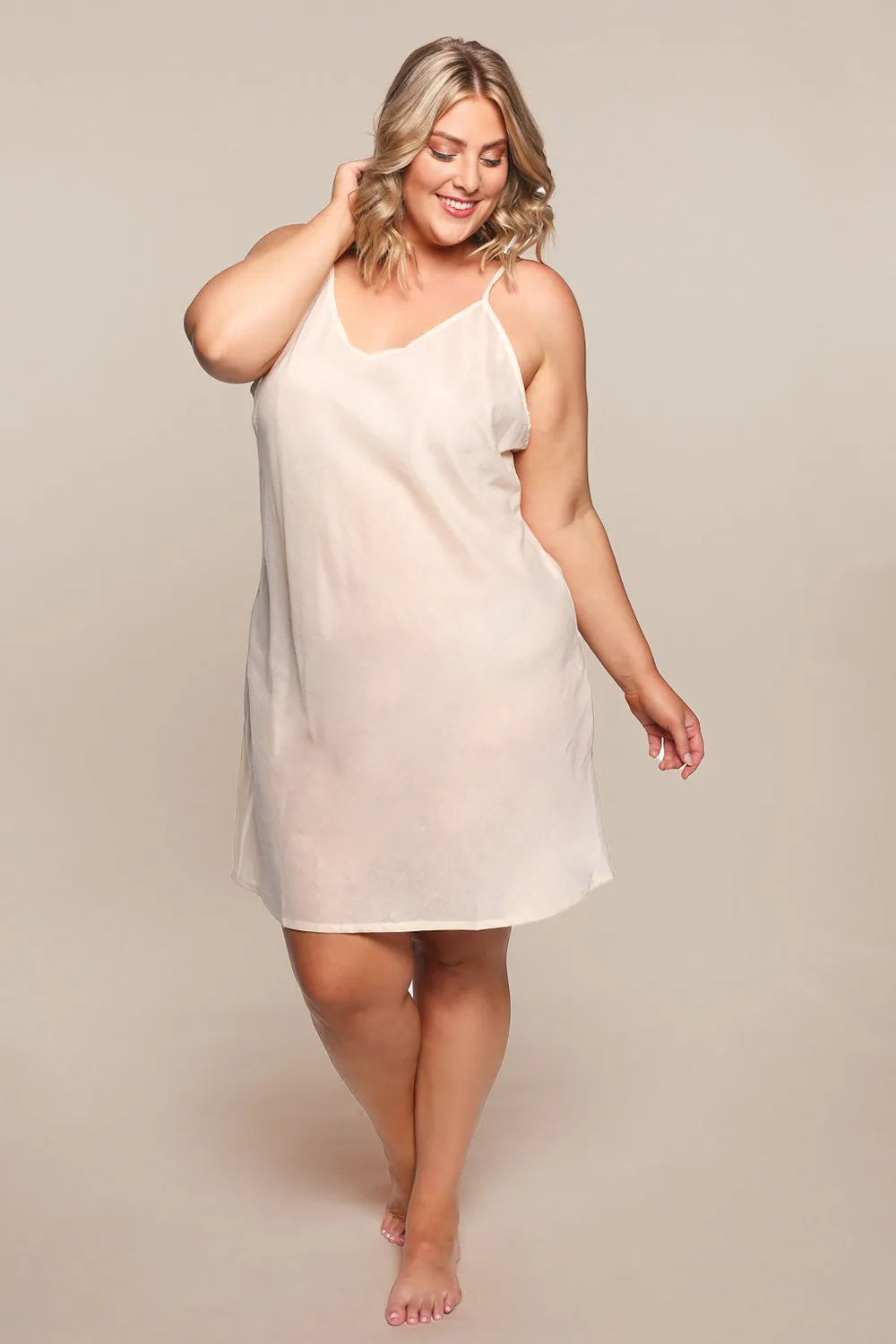 Adrift Cotton Slip in Ecru Adrift