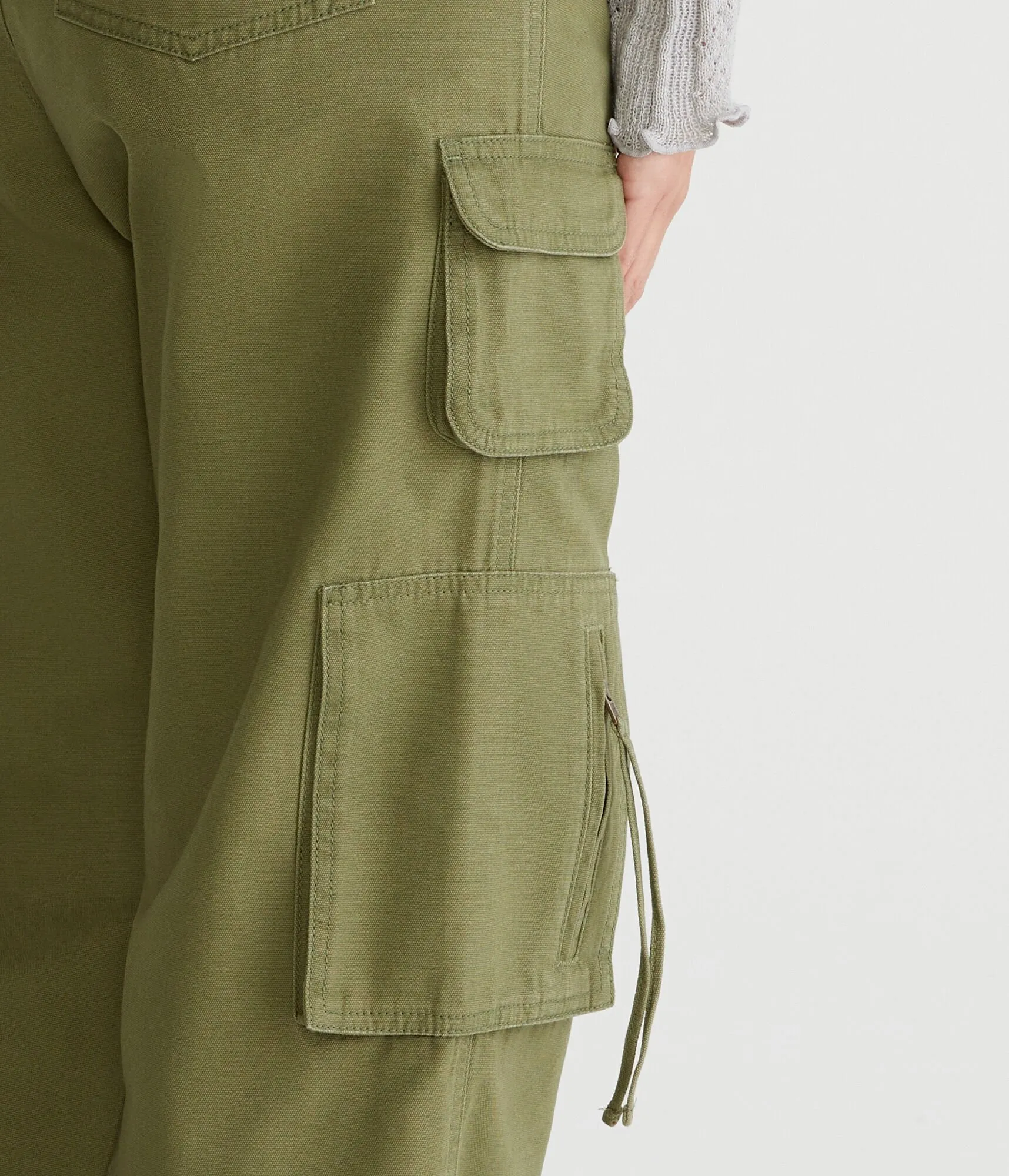 Aeropostale Mid-Rise Straight Utility Cargo Pants
