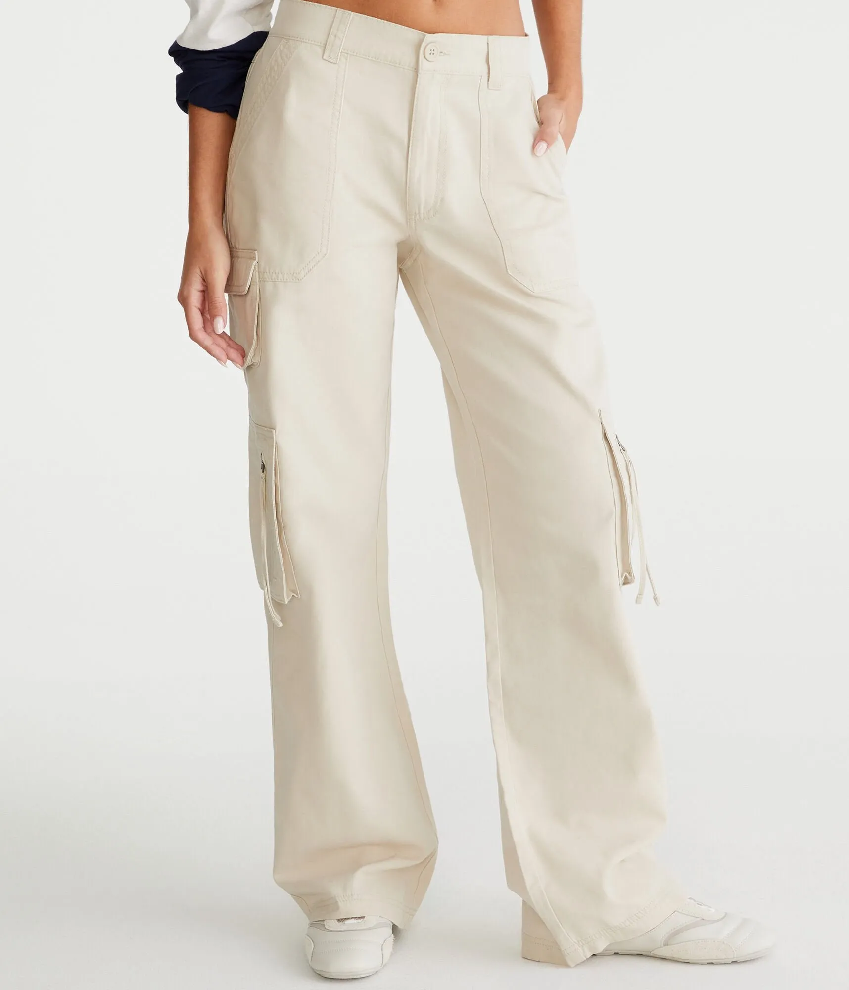 Aeropostale Mid-Rise Straight Utility Cargo Pants