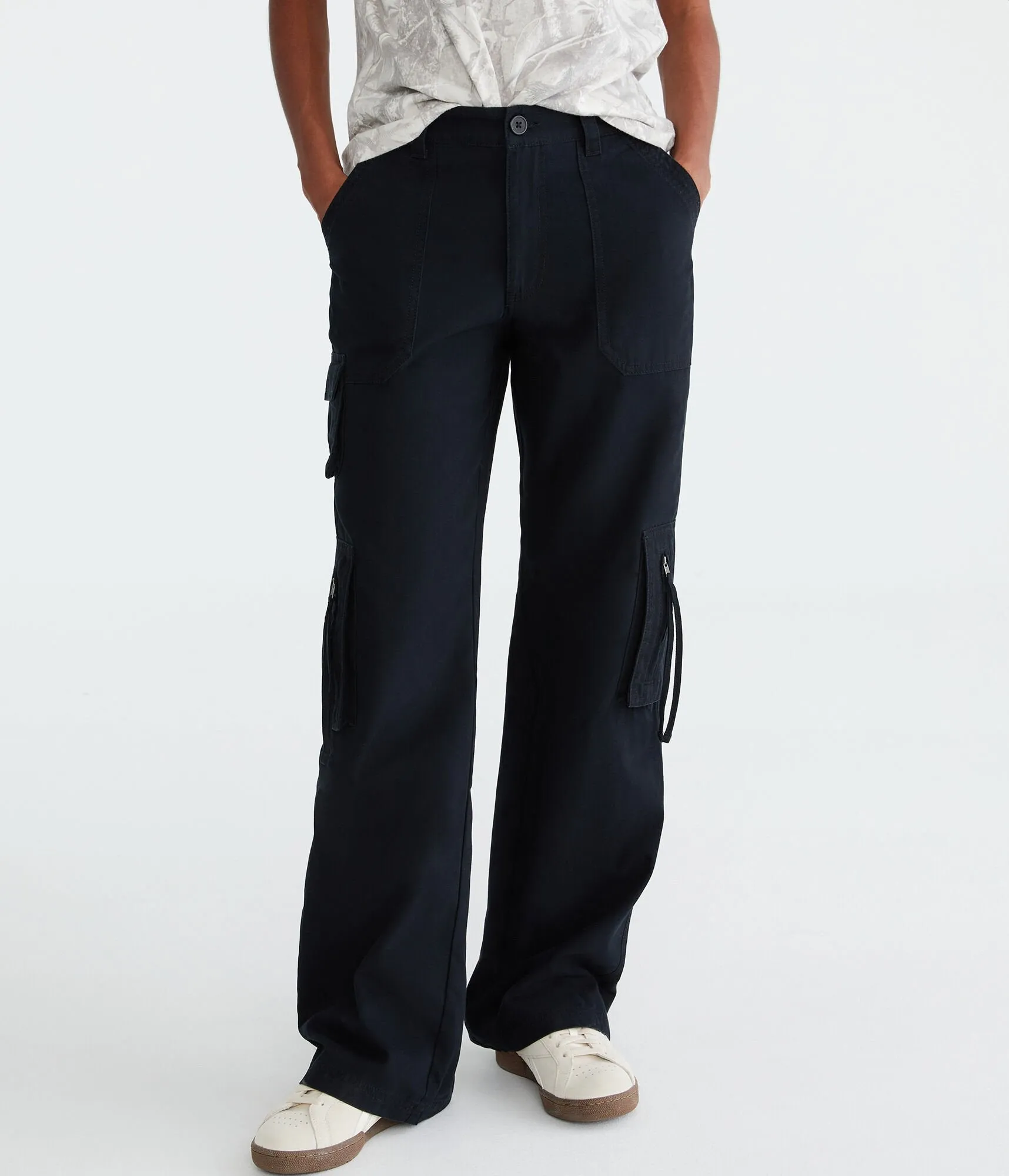 Aeropostale Mid-Rise Straight Utility Cargo Pants