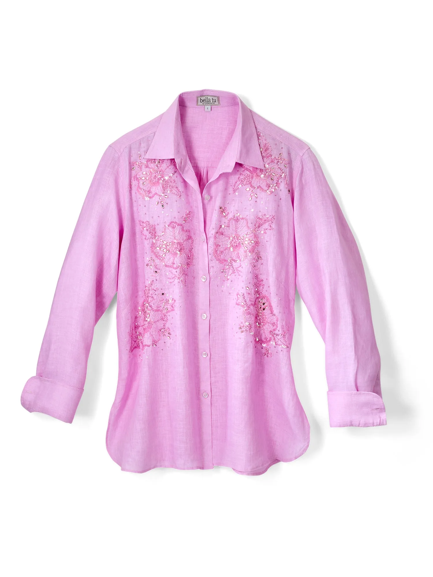 Agatha Beaded Linen Shirt