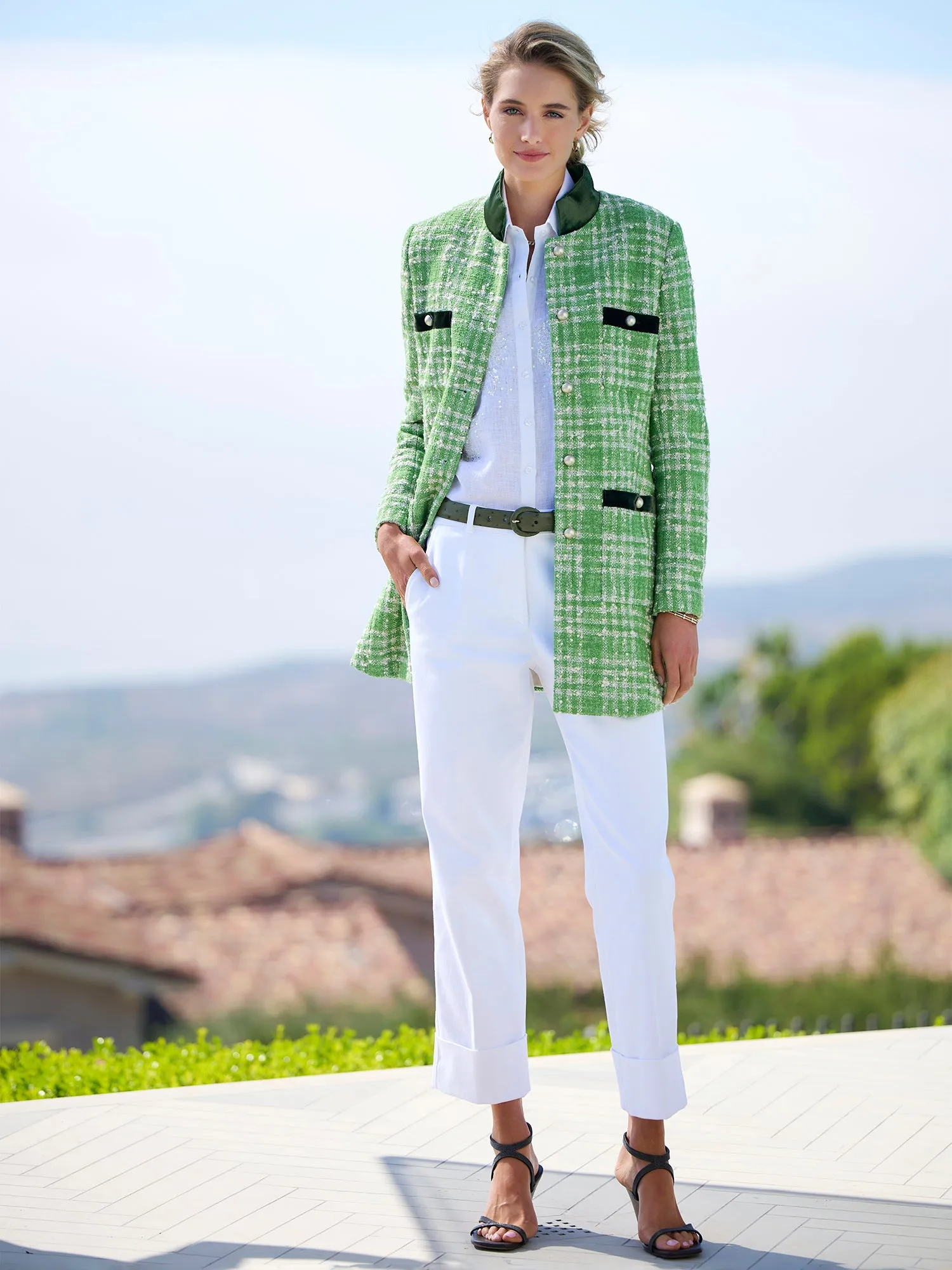 Agatha Beaded Linen Shirt