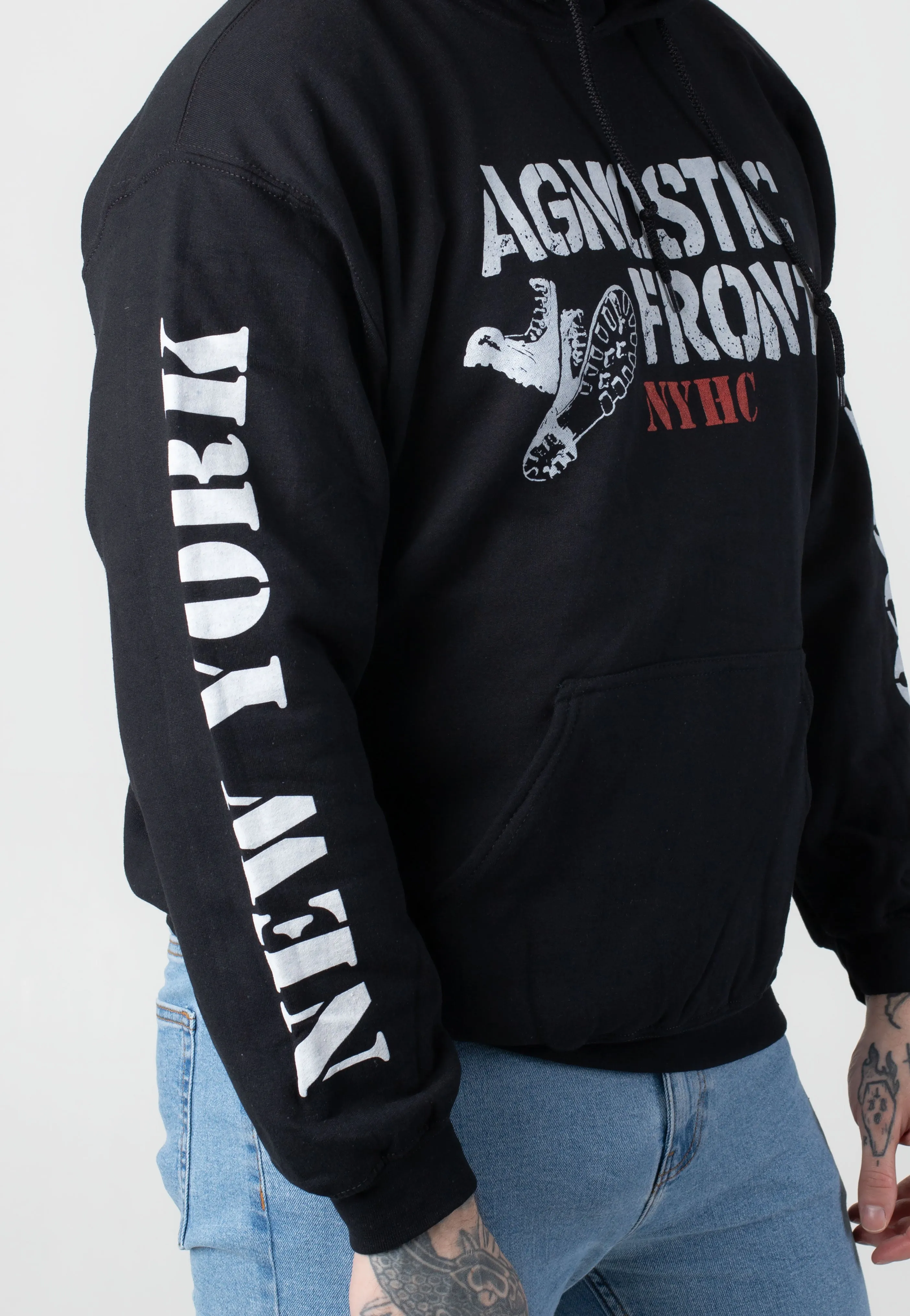 Agnostic Front - Stencil Boots - Hoodie