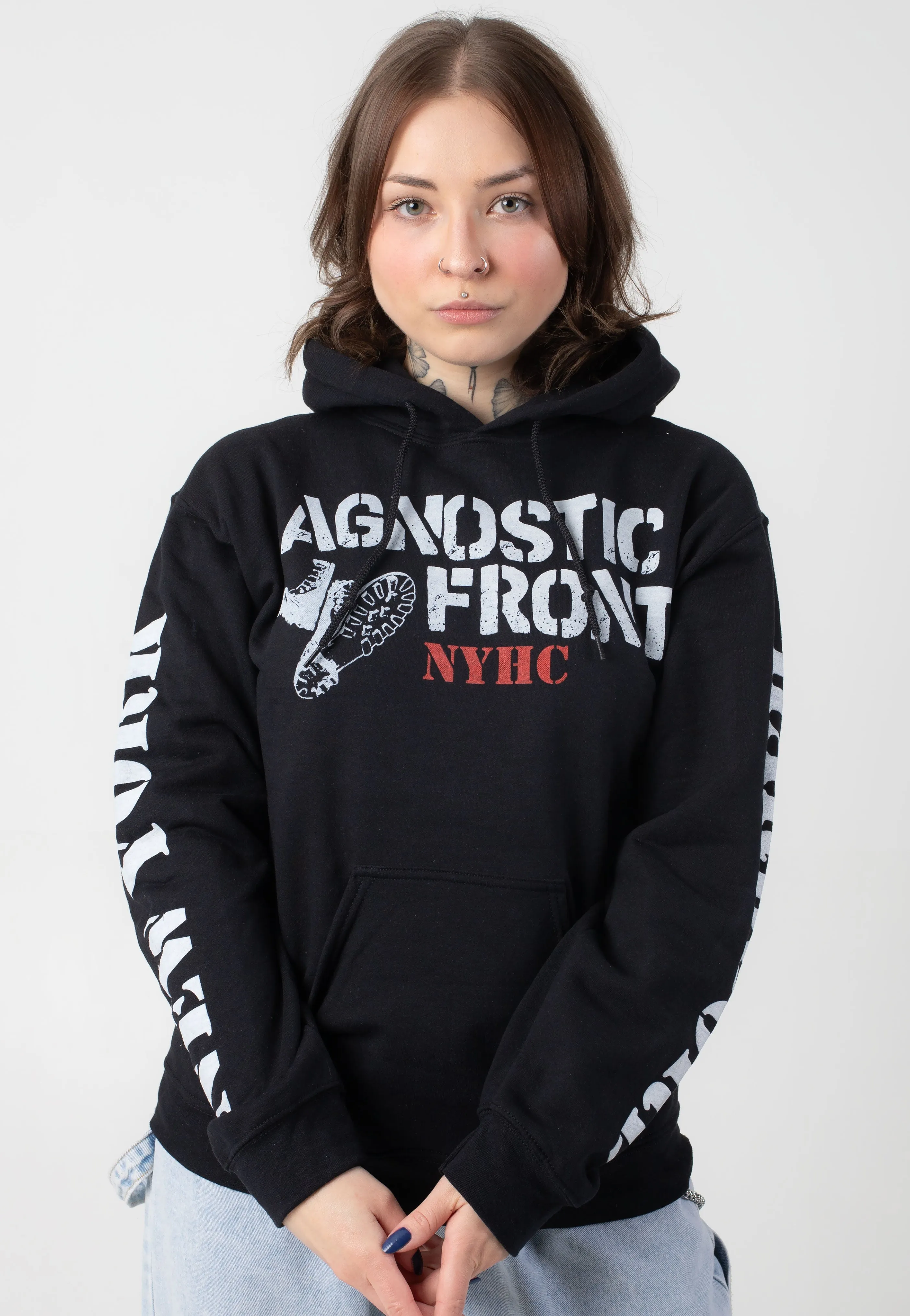Agnostic Front - Stencil Boots - Hoodie