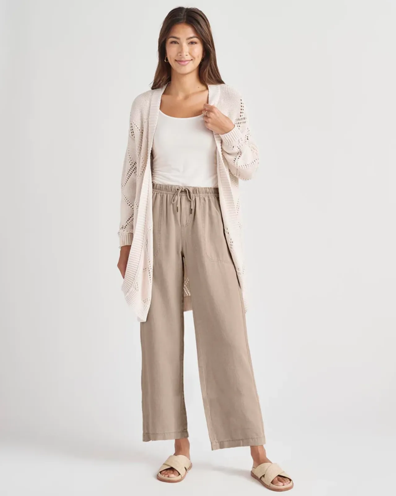 ANGIE CROP WIDE LEG PANT