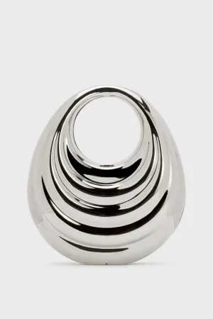Annabel Metal Clutch - Silver Gloria Lanvin