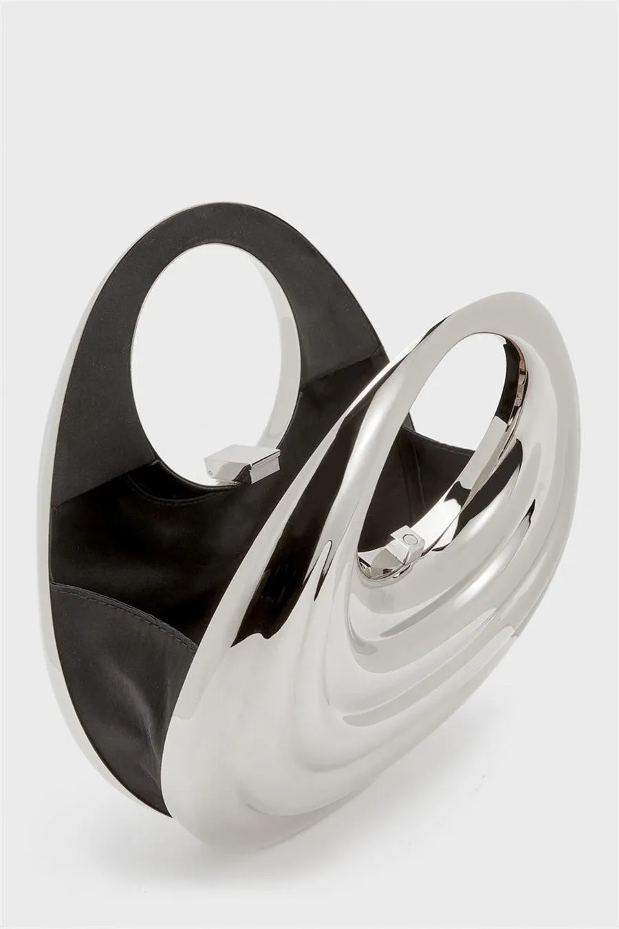 Annabel Metal Clutch - Silver Gloria Lanvin