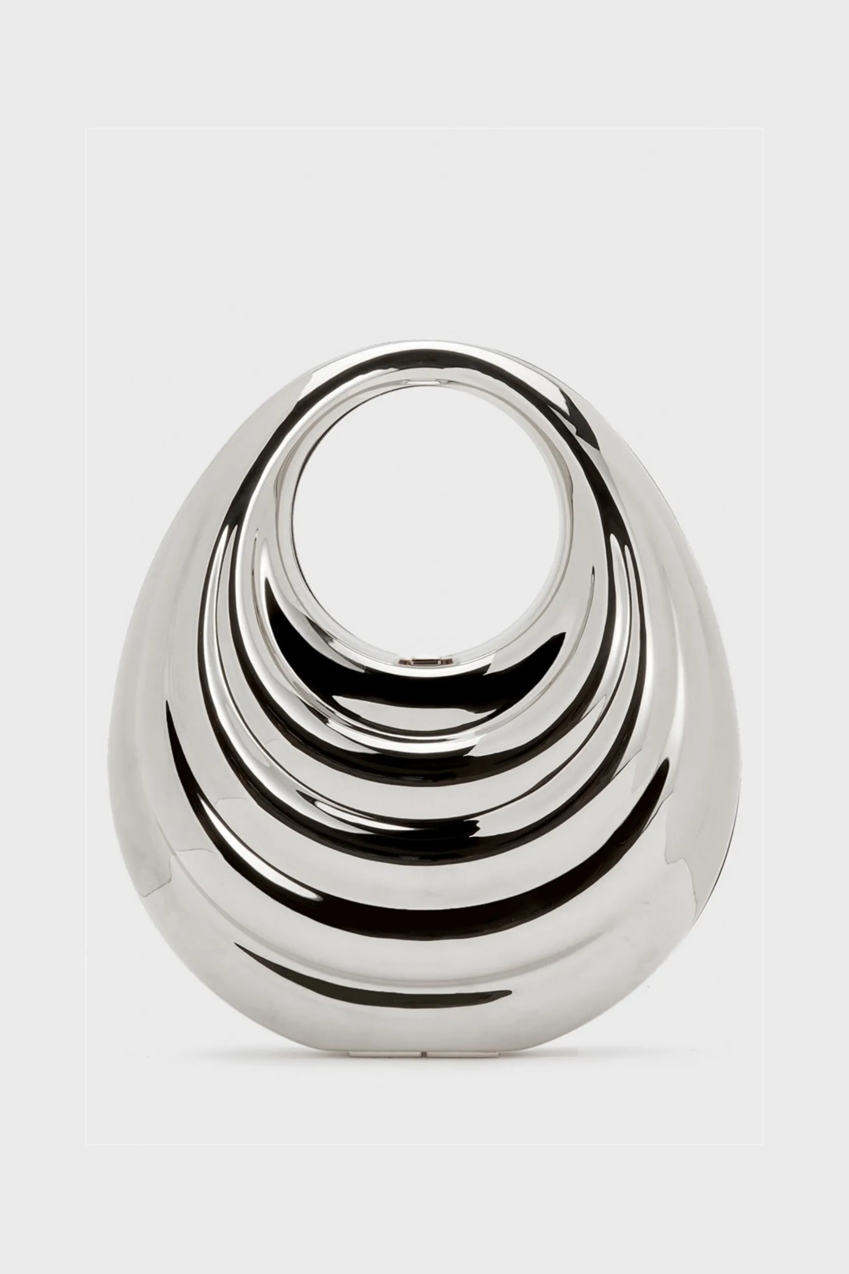 Annabel Metal Clutch - Silver Gloria Lanvin