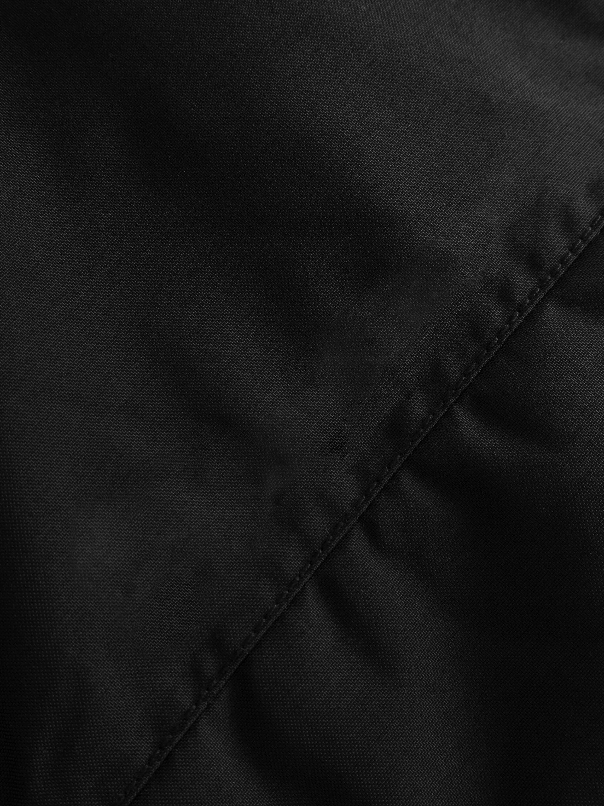 APEX CANVAS long padded coat - Black Jet Knowledge Cotton