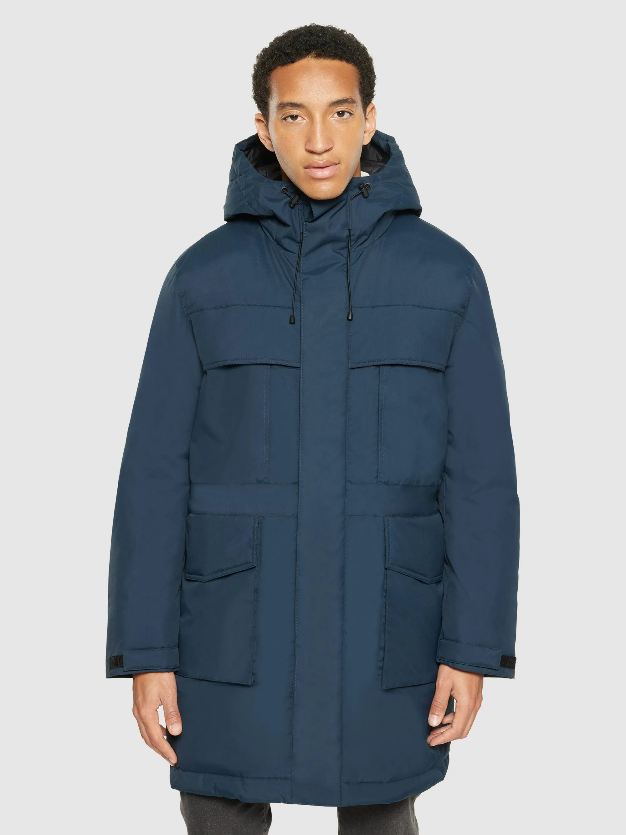 APEX CANVAS long padded coat - Total Eclipse Knowledge Cotton