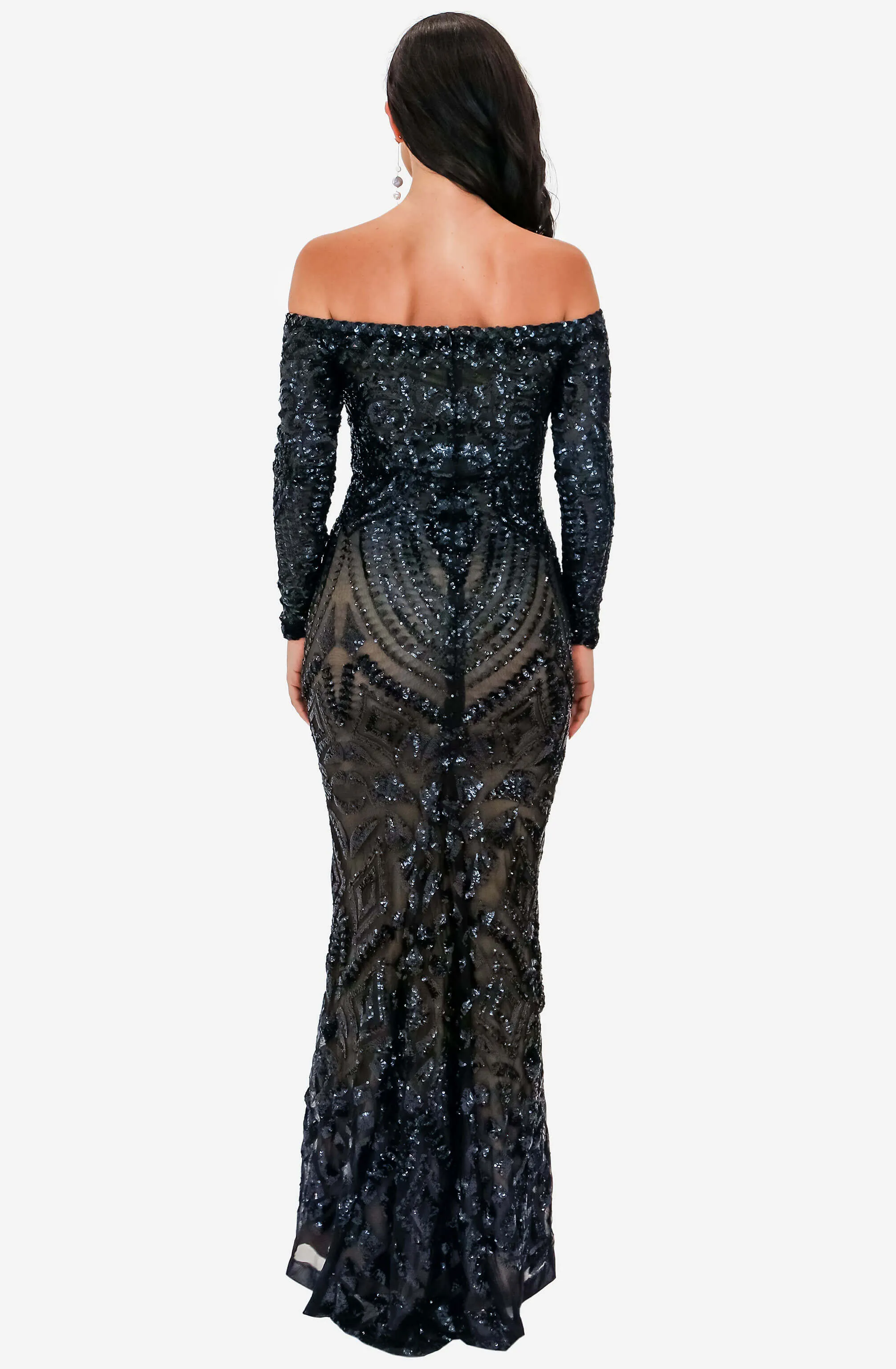 Arabella Black Dress by Nadine Merabi