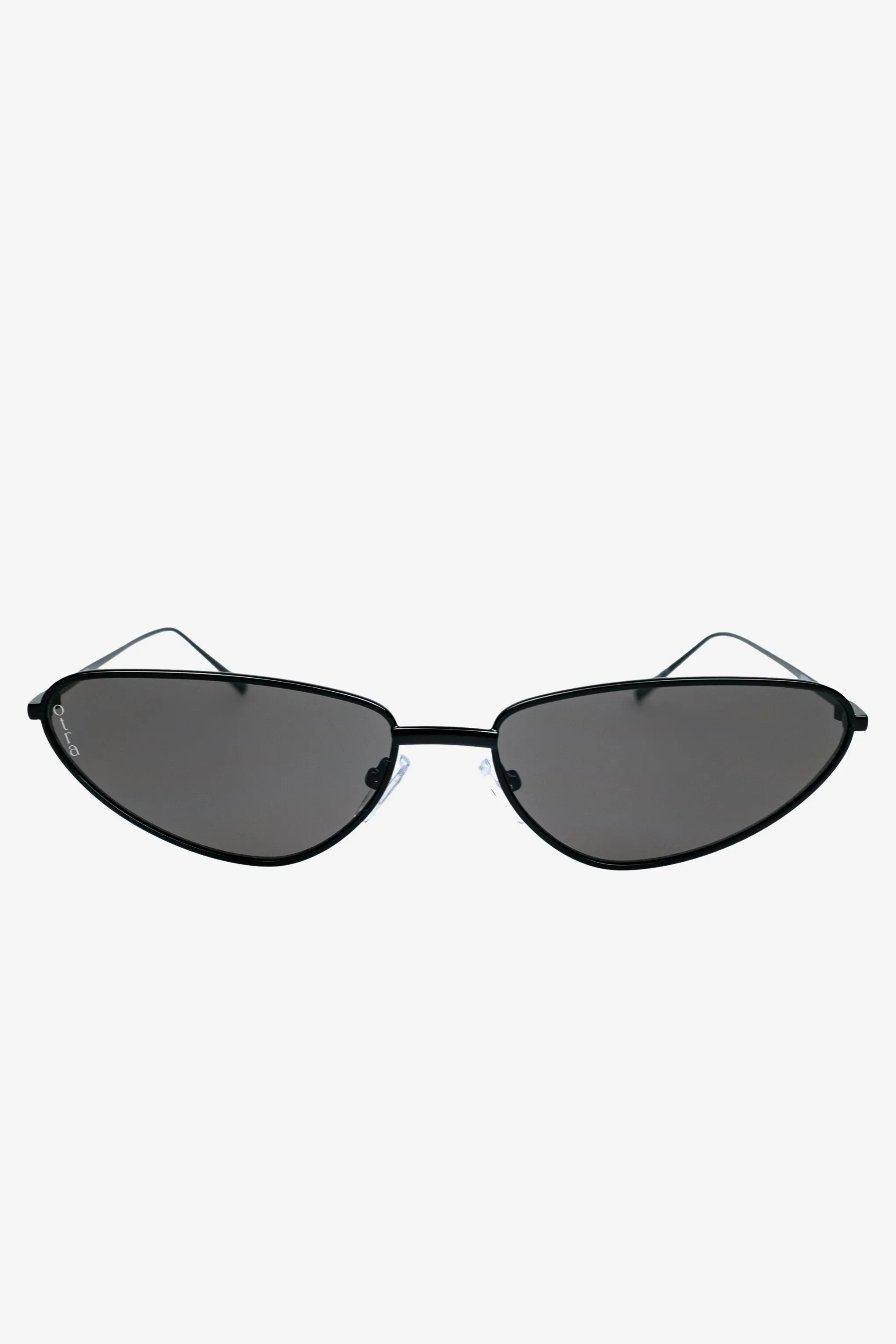 Aster | Otra Black Metal Cat Eye Sunglasses Club L London