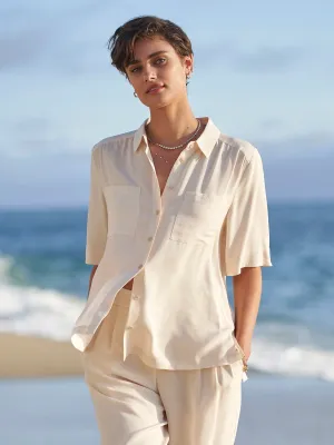 Avery Silk Camp Shirt