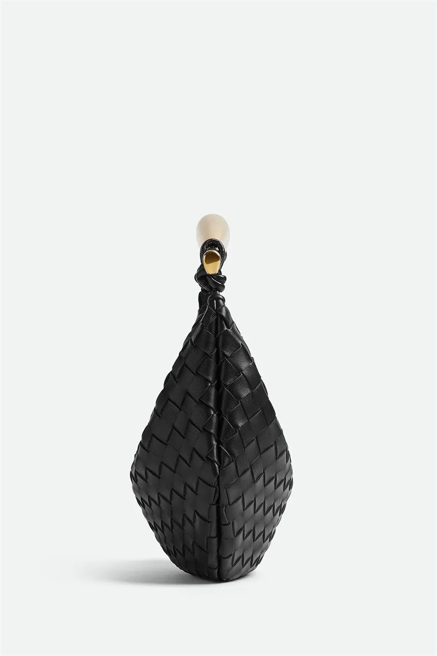 Avianna Weave Metal Handbag - Black Gloria Lanvin