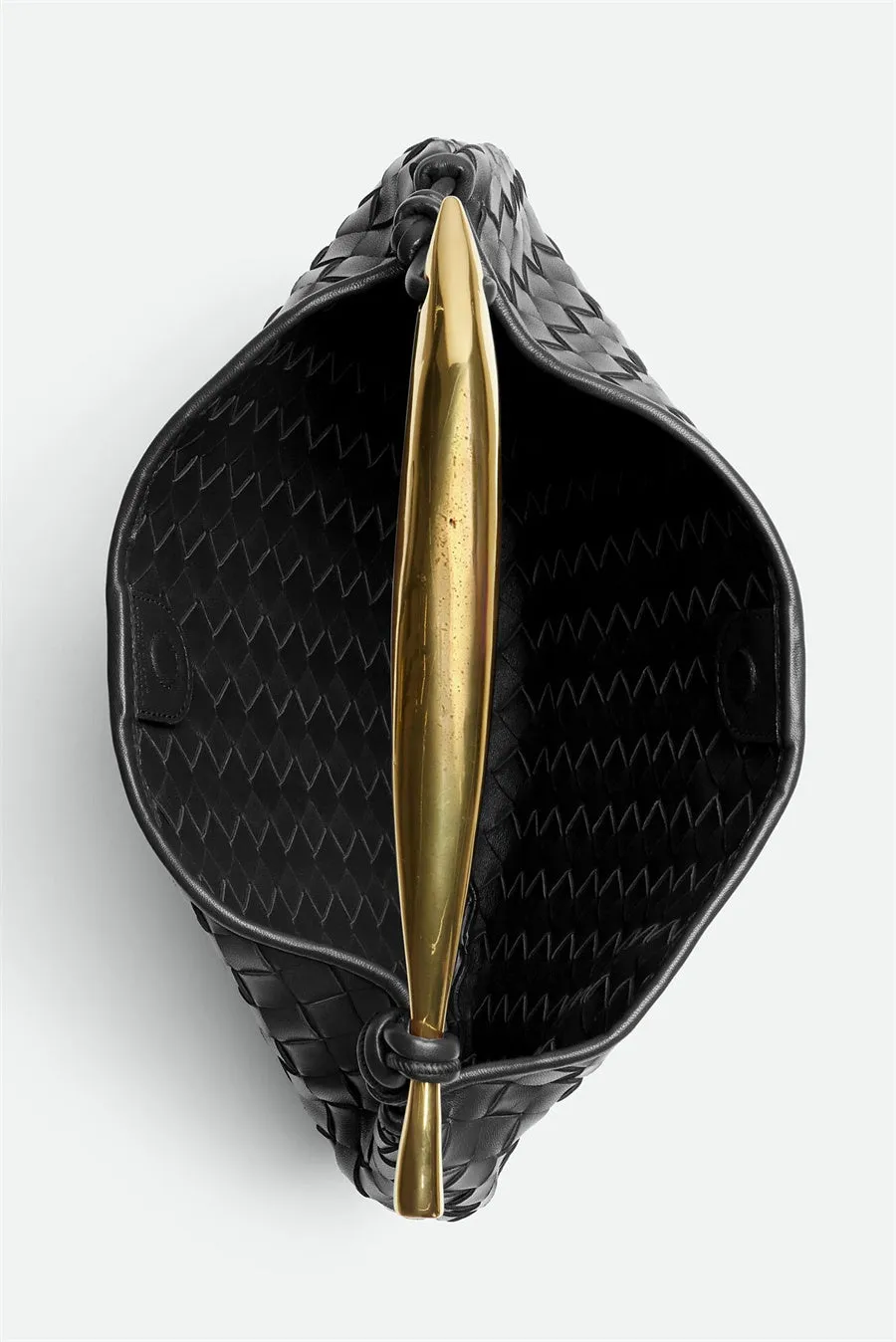 Avianna Weave Metal Handbag - Black Gloria Lanvin