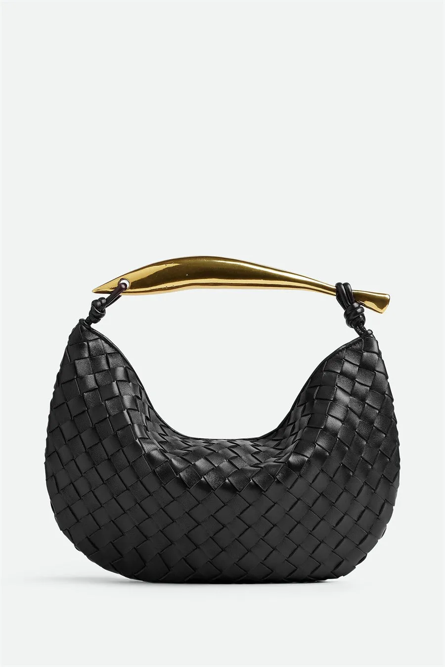 Avianna Weave Metal Handbag - Black Gloria Lanvin