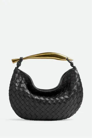 Avianna Weave Metal Handbag - Black Gloria Lanvin