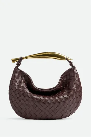 Avianna Weave Metal Handbag - Chocolate Gloria Lanvin