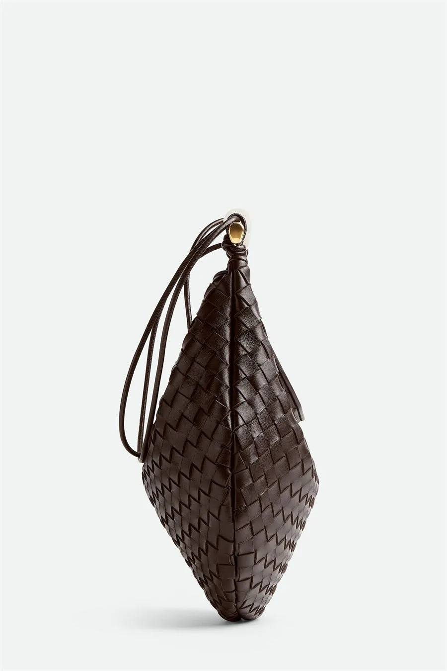Avianna Weave Metal Handbag - Chocolate Gloria Lanvin