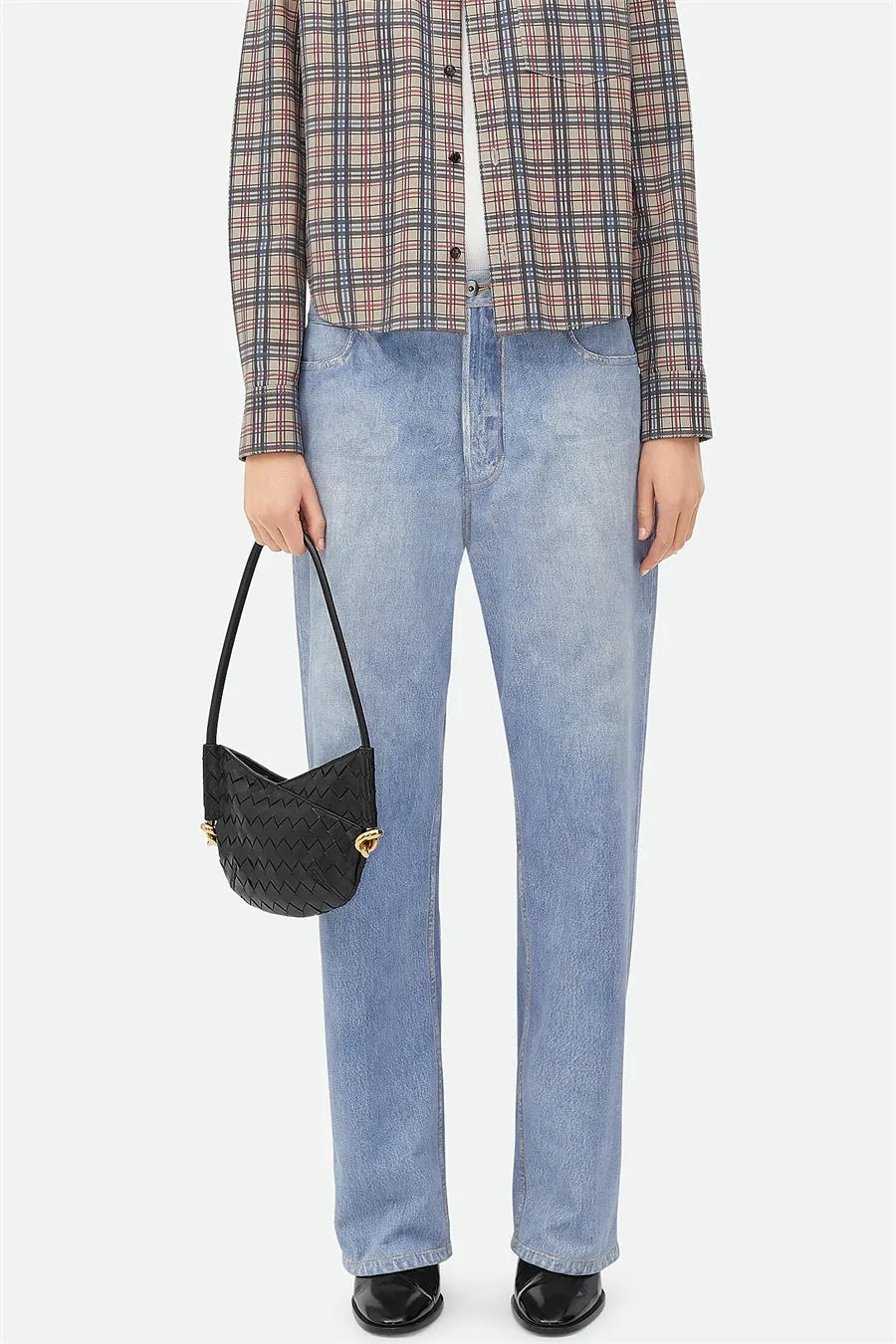 Azalea Weave Mini Shoulder Bag - Black Gloria Lanvin
