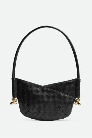 Azalea Weave Mini Shoulder Bag - Black Gloria Lanvin