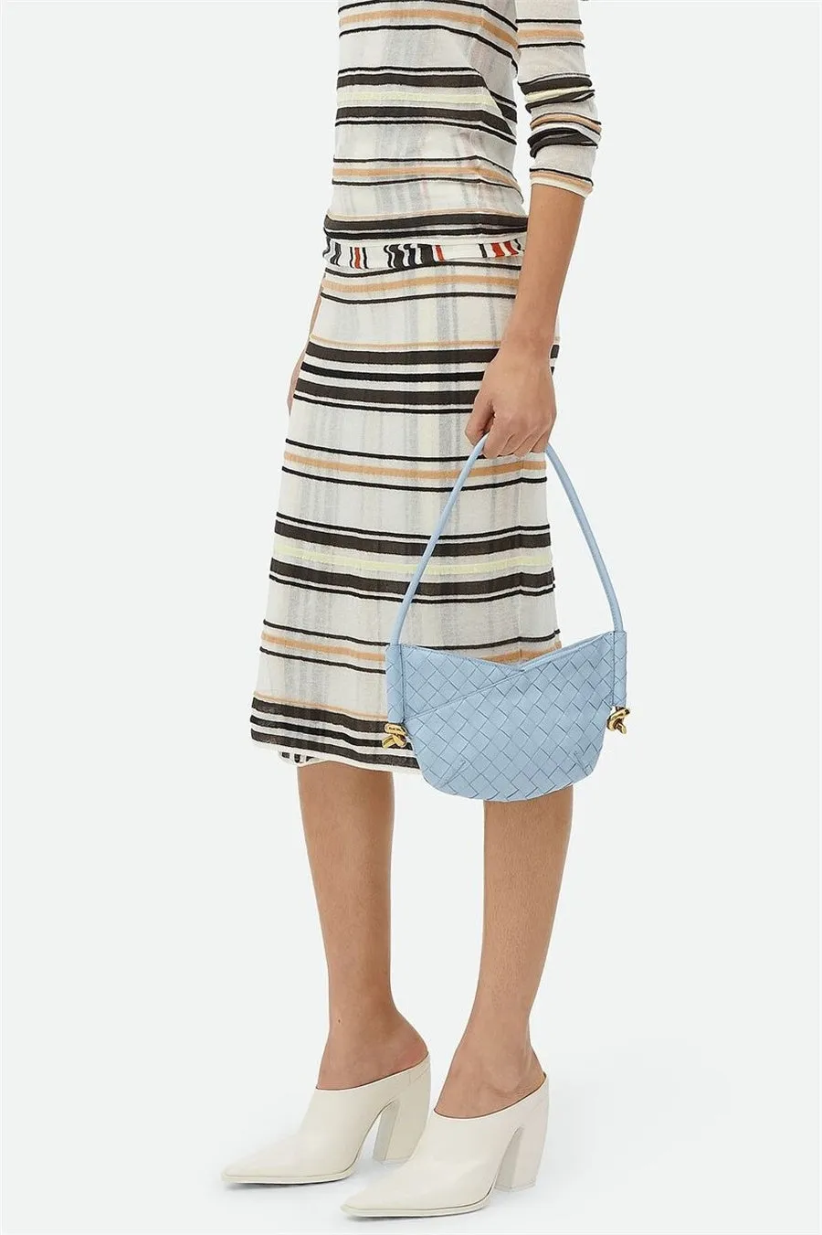 Azalea Weave Mini Shoulder Bag - Blue Gloria Lanvin