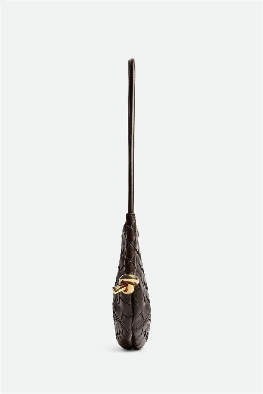 Azalea Weave Mini Shoulder Bag - Chocolate Gloria Lanvin