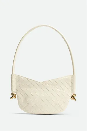 Azalea Weave Mini Shoulder Bag - White Gloria Lanvin