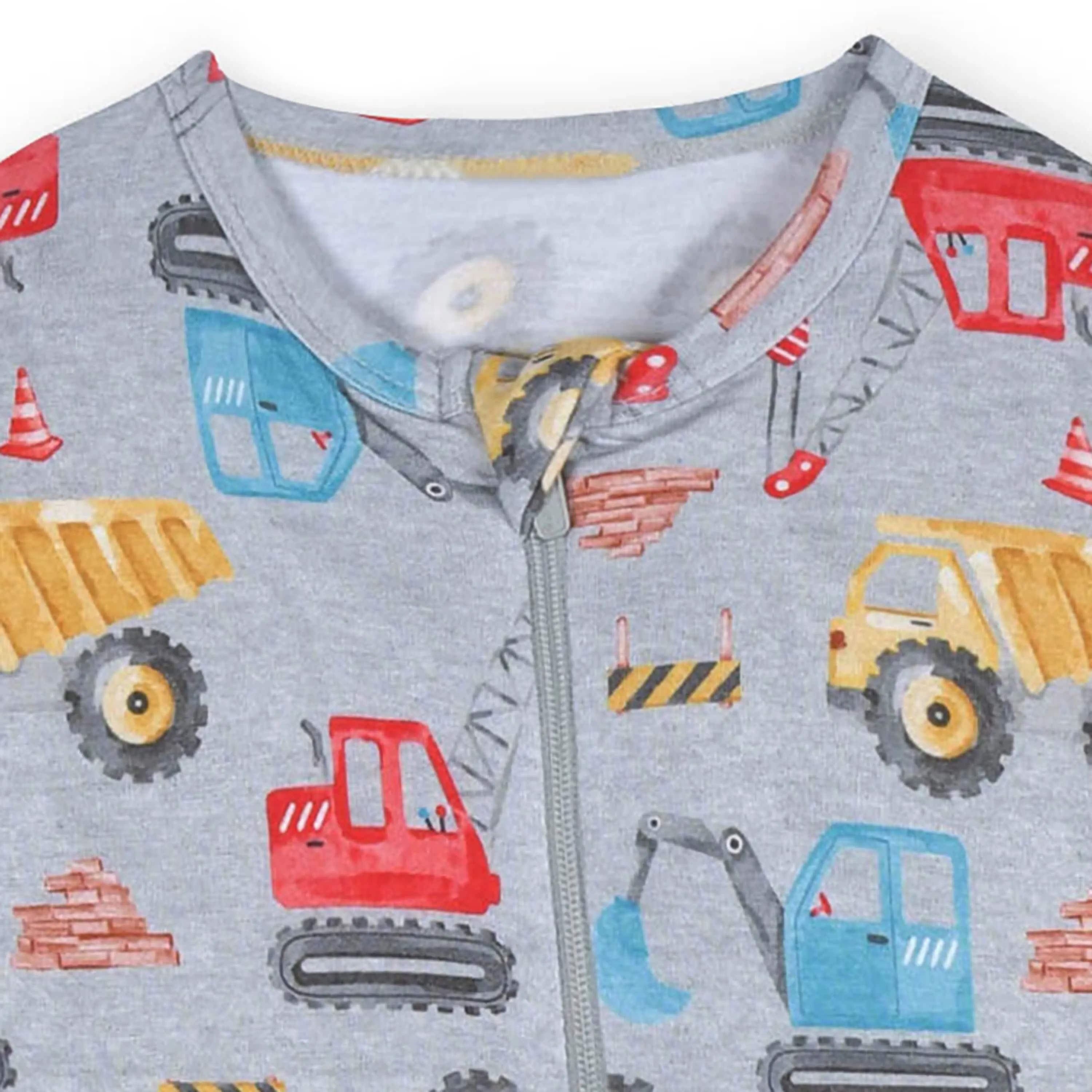 Baby & Toddler Boys Construction Trucks Buttery Soft Viscose Made from Eucalyptus Snug Fit Footed Pajamas Gerber Childrenswea