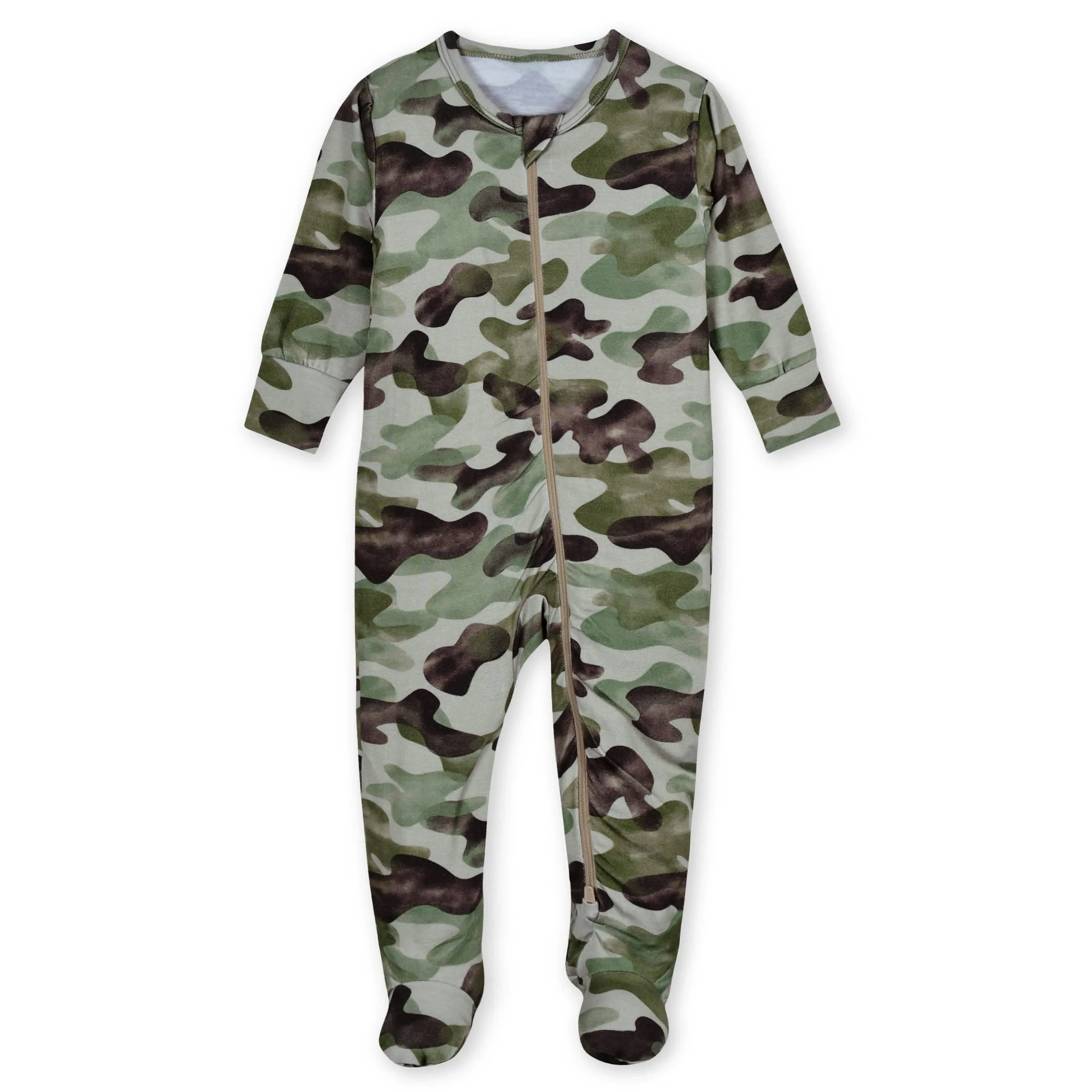 Baby & Toddler Hide & Seek Camo Buttery Soft Viscose Made from Eucalyptus Snug Fit Footed Pajamas Gerber Childrenswea