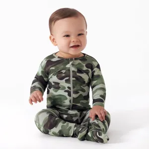 Baby & Toddler Hide & Seek Camo Buttery Soft Viscose Made from Eucalyptus Snug Fit Footed Pajamas Gerber Childrenswea